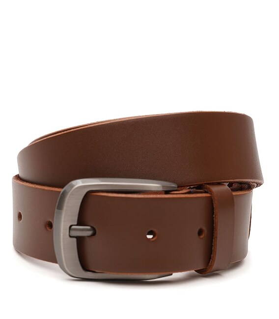 Мужской кожаный ремень Borsa Leather V1115FX07-brown фото
