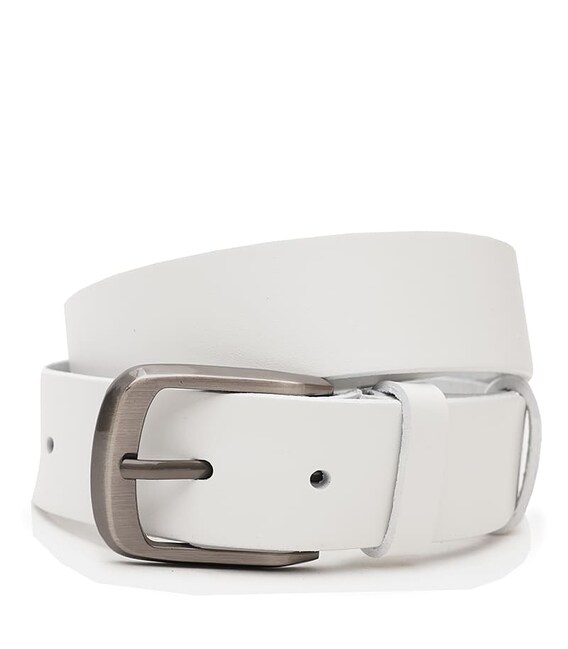 Мужской кожаный ремень Borsa Leather V1115FX06-white фото, картинка, изображение