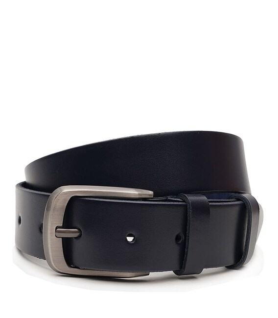 Мужской кожаный ремень Borsa Leather V1125FX05-navy фото, картинка, изображение