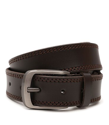 Чоловічий шкіряний ремінь Borsa Leather V1115FX04-brown картинка, зображення, фото