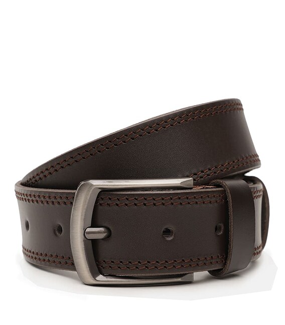 Чоловічий шкіряний ремінь Borsa Leather V1115FX22-brown картинка, зображення, фото