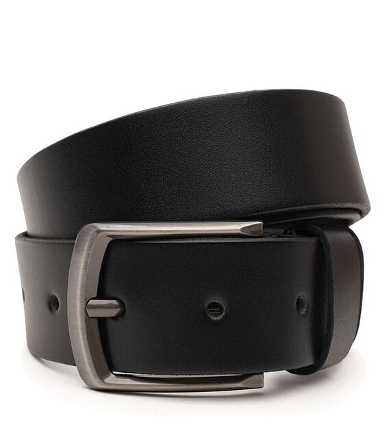 Чоловічий шкіряний ремінь Borsa Leather V1115FX19-black картинка, зображення, фото