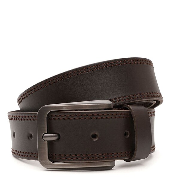 Мужской кожаный ремень Borsa Leather V1125FX18-brown фото