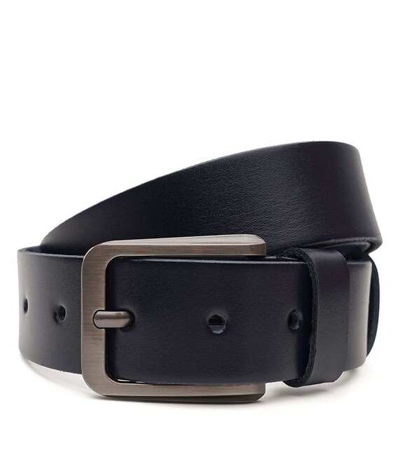 Чоловічий шкіряний ремінь Borsa Leather V1125FX17-navy картинка, зображення, фото