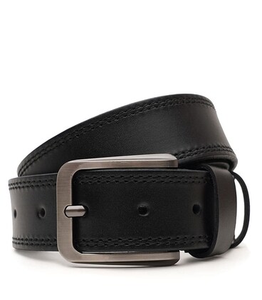 Чоловічий шкіряний ремінь Borsa Leather V1115FX16-black картинка, зображення, фото