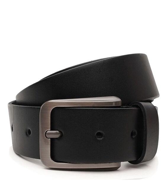 Мужской кожаный ремень Borsa Leather V1115FX15-black фото, картинка, изображение