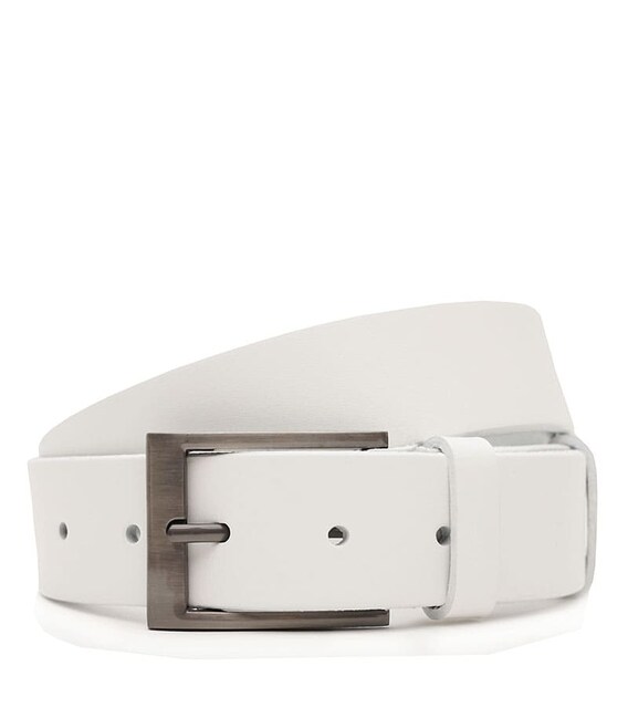 Мужской кожаный ремень Borsa Leather V1125FX14-white фото, картинка, изображение