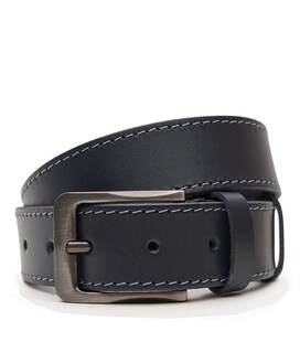 Мужской кожаный ремень Borsa Leather V1115FX39-navy фото, картинка, изображение