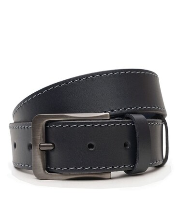 Чоловічий шкіряний ремінь Borsa Leather V1115FX39-navy картинка, зображення, фото