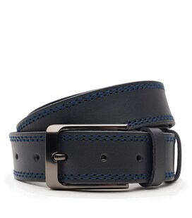 Чоловічий шкіряний ремінь Borsa Leather V1115FX48-navy картинка, зображення, фото