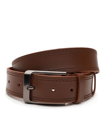 Чоловічий шкіряний ремінь Borsa Leather V1125FX47-brown картинка, зображення, фото