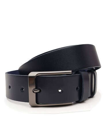 Мужской кожаный ремень Borsa Leather V1115FX44-navy фото, картинка, изображение