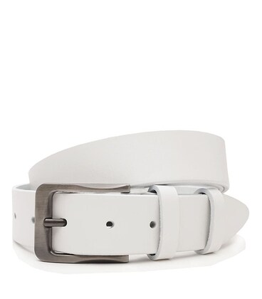 Чоловічий шкіряний ремінь Borsa Leather V1125FX43-white картинка, зображення, фото