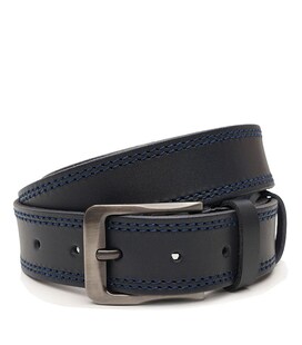 Чоловічий шкіряний ремінь Borsa Leather V1125FX42-navy картинка, зображення, фото