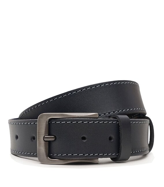 Чоловічий шкіряний ремінь Borsa Leather V1125FX39-navy картинка, зображення, фото