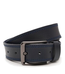Чоловічий шкіряний ремінь Borsa Leather V1125FX56-navy картинка, зображення, фото