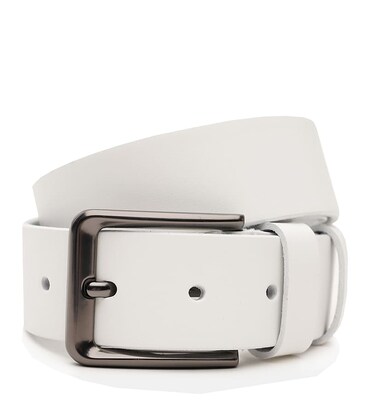 Чоловічий шкіряний ремінь Borsa Leather V1115FX54-white картинка, зображення, фото