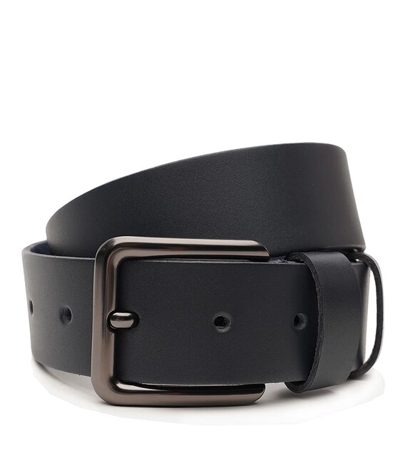 Чоловічий шкіряний ремінь Borsa Leather V1115FX53-navy картинка, зображення, фото