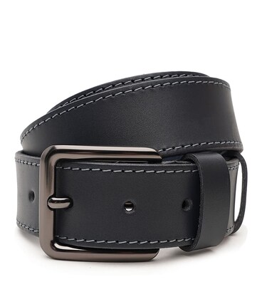 Чоловічий шкіряний ремінь Borsa Leather V1115FX52-navy картинка, зображення, фото