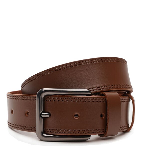 Чоловічий шкіряний ремінь Borsa Leather V1125FX51-brown картинка, зображення, фото