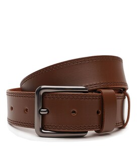 Мужской кожаный ремень Borsa Leather V1125FX51-brown фото, картинка, изображение