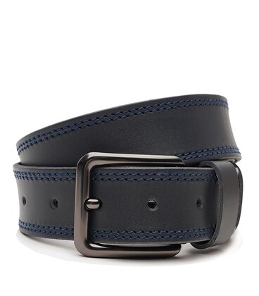 Чоловічий шкіряний ремінь Borsa Leather V1125FX50-navy картинка, зображення, фото