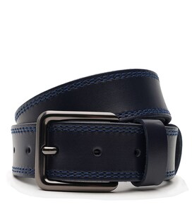 Чоловічий шкіряний ремінь Borsa Leather V1115FX50-navy картинка, зображення, фото