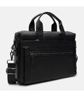 Чоловіча шкіряна сумка Keizer K18912bl-black картинка, зображення, фото