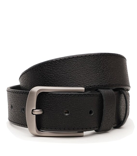 Чоловічий шкіряний ремінь Borsa Leather V1125DPL05-black картинка, зображення, фото