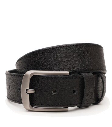 Мужской кожаный ремень Borsa Leather V1125DPL05-black фото, картинка, изображение