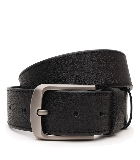 Мужской кожаный ремень Borsa Leather V1115DPL05-black фото, картинка, изображение