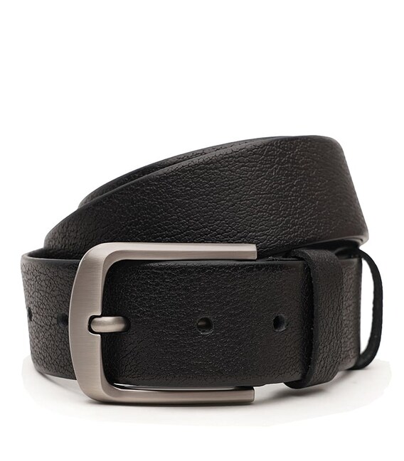 Чоловічий шкіряний ремінь Borsa Leather V1115DPL04-black картинка, зображення, фото