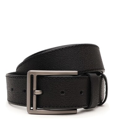 Чоловічий шкіряний ремінь Borsa Leather V1125DPL03-black картинка, зображення, фото