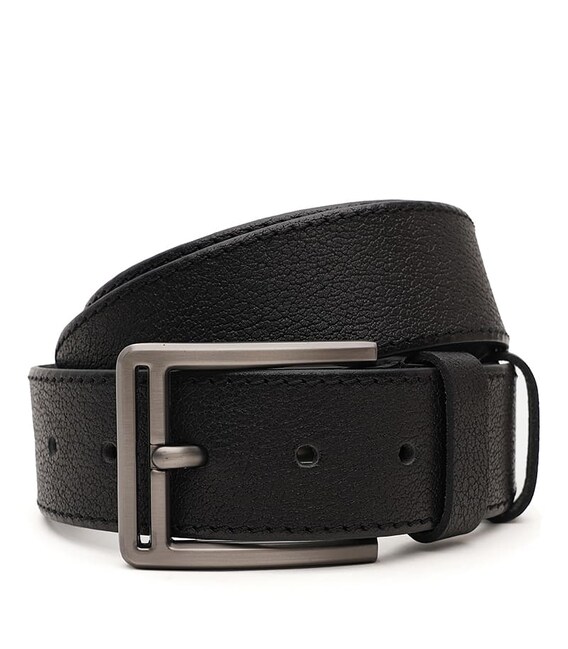 Мужской кожаный ремень Borsa Leather V1115DPL03-black фото, картинка, изображение