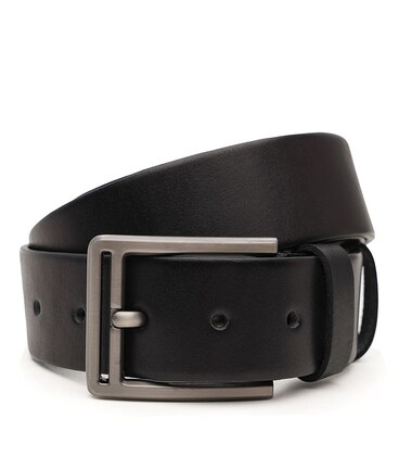 Чоловічий шкіряний ремінь Borsa Leather V1115DPL02-black картинка, зображення, фото