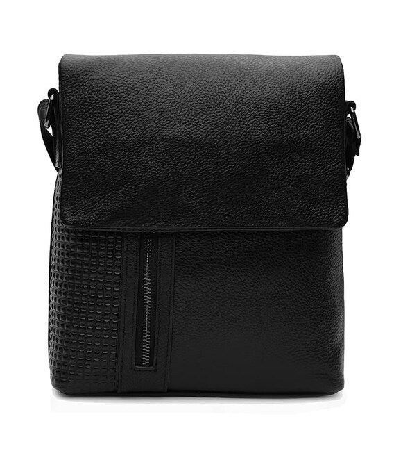 Мужская кожаная сумка Keizer K10122bl-black фото, картинка, изображение