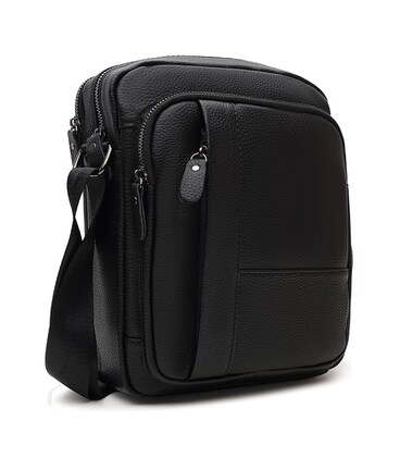 Чоловіча шкіряна сумка Keizer k14014-black картинка, зображення, фото