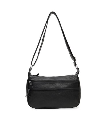 Женская кожаная сумка Borsa Leather K1028a-black фото, картинка, изображение
