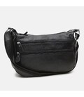 Женская кожаная сумка Borsa Leather K1028a-black фото, картинка, изображение