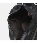 Женская кожаная сумка Borsa Leather K1028a-black фото, картинка, изображение
