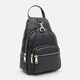 Жіночий шкіряний рюкзак Borsa Leather K1162-black картинка, зображення, фото