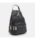 Женский кожаный рюкзак Borsa Leather K1162-black фото, картинка, изображение