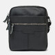 Мужская кожаная сумка Borsa Leather K18016a-black фото