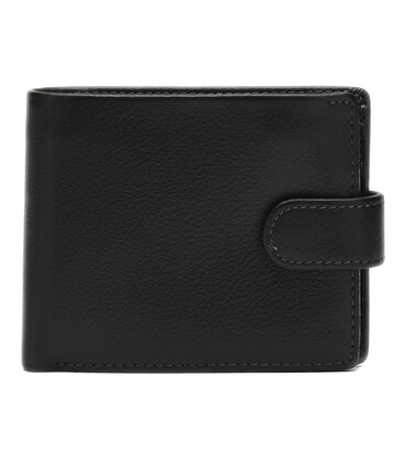 Чоловіче шкіряне портмоне Ricco Grande K1208-black картинка, зображення, фото