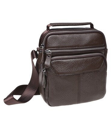 Мужская кожаная сумка Keizer K13657-brown фото, картинка, изображение