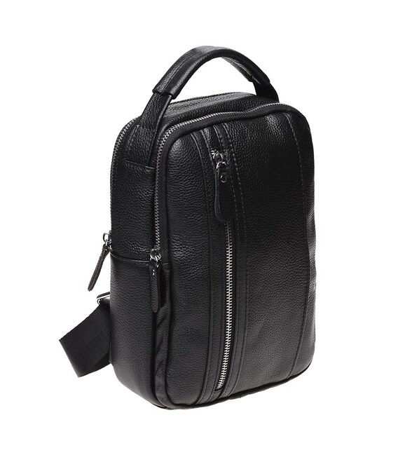 Чоловічий рюкзак шкіряний Keizer K18693-black картинка, зображення, фото