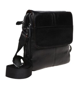 Чоловіча сумка шкіряна Keizer K1B065-black картинка, зображення, фото