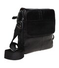 Чоловіча сумка шкіряна Keizer K1B065-black картинка, зображення, фото