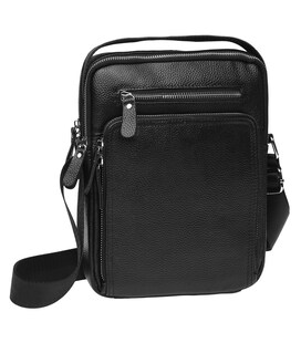 Чоловіча шкіряна сумка Keizer K15608-black картинка, зображення, фото