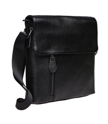 Мужская кожаная сумка Keizer K1238-black фото, картинка, изображение